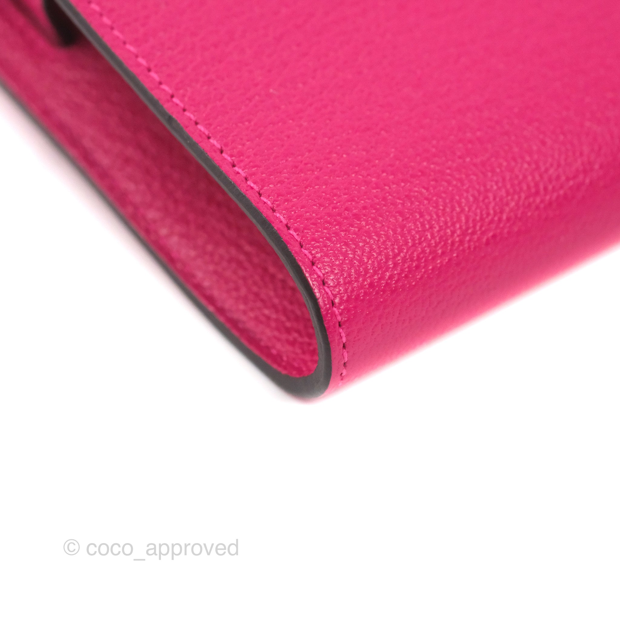 Hermès Kelly To Go Wallet Rose Mexico Chevre Mysore Palladium Hardware –  Coco Approved Studio