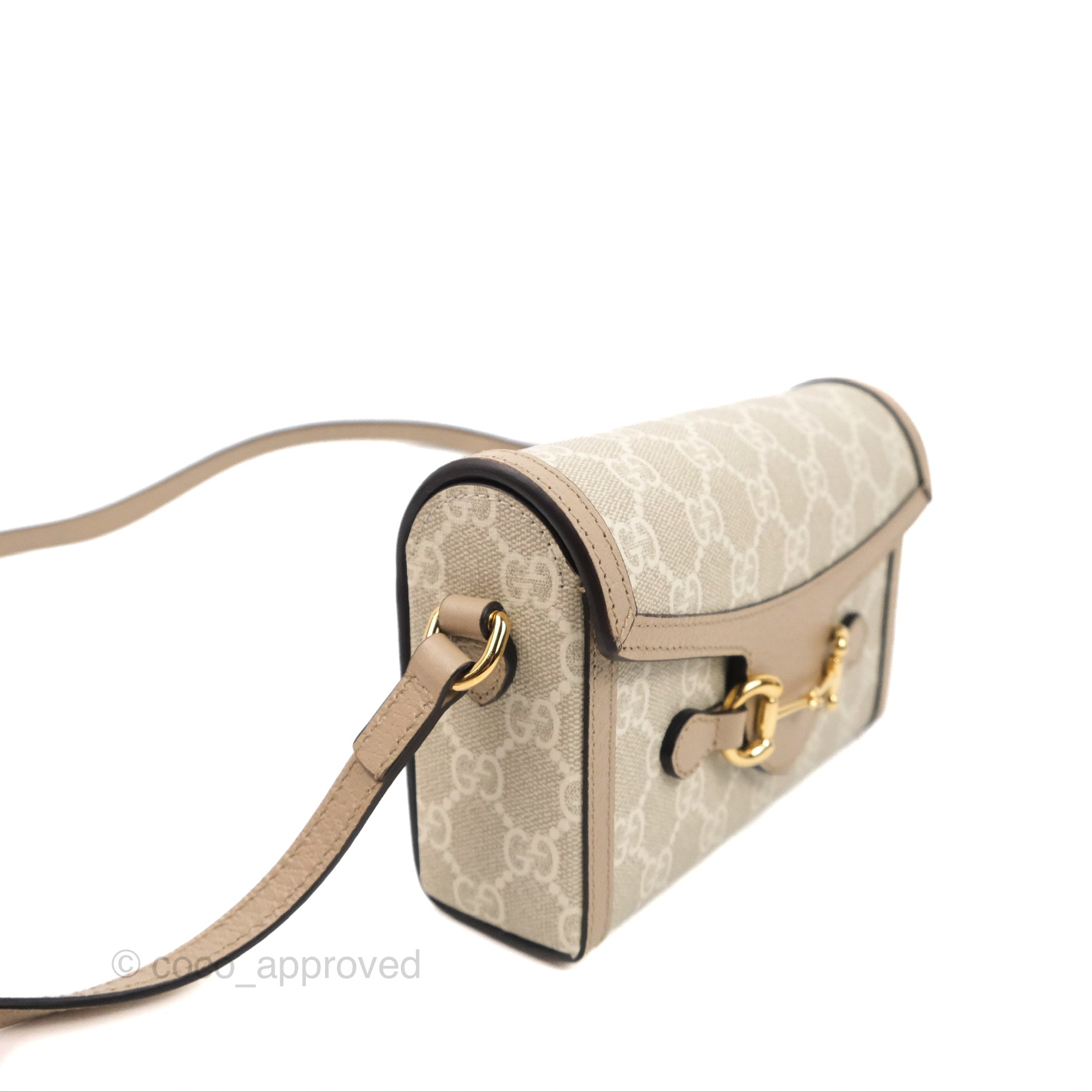 Buy Gucci Horsebit 1955 Mini Top Handle Bag 'GG Supreme/White
