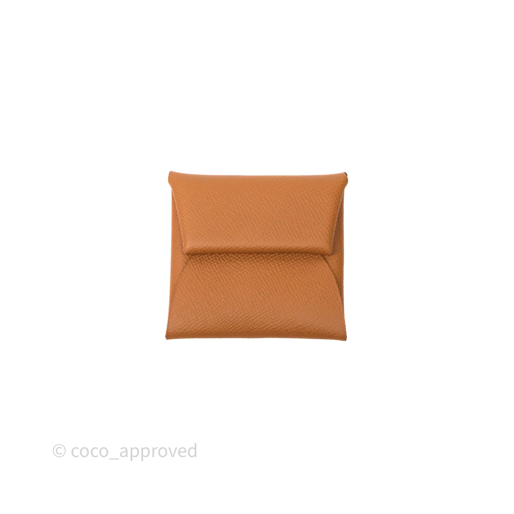 Hermes Bastia Change Purse Gold