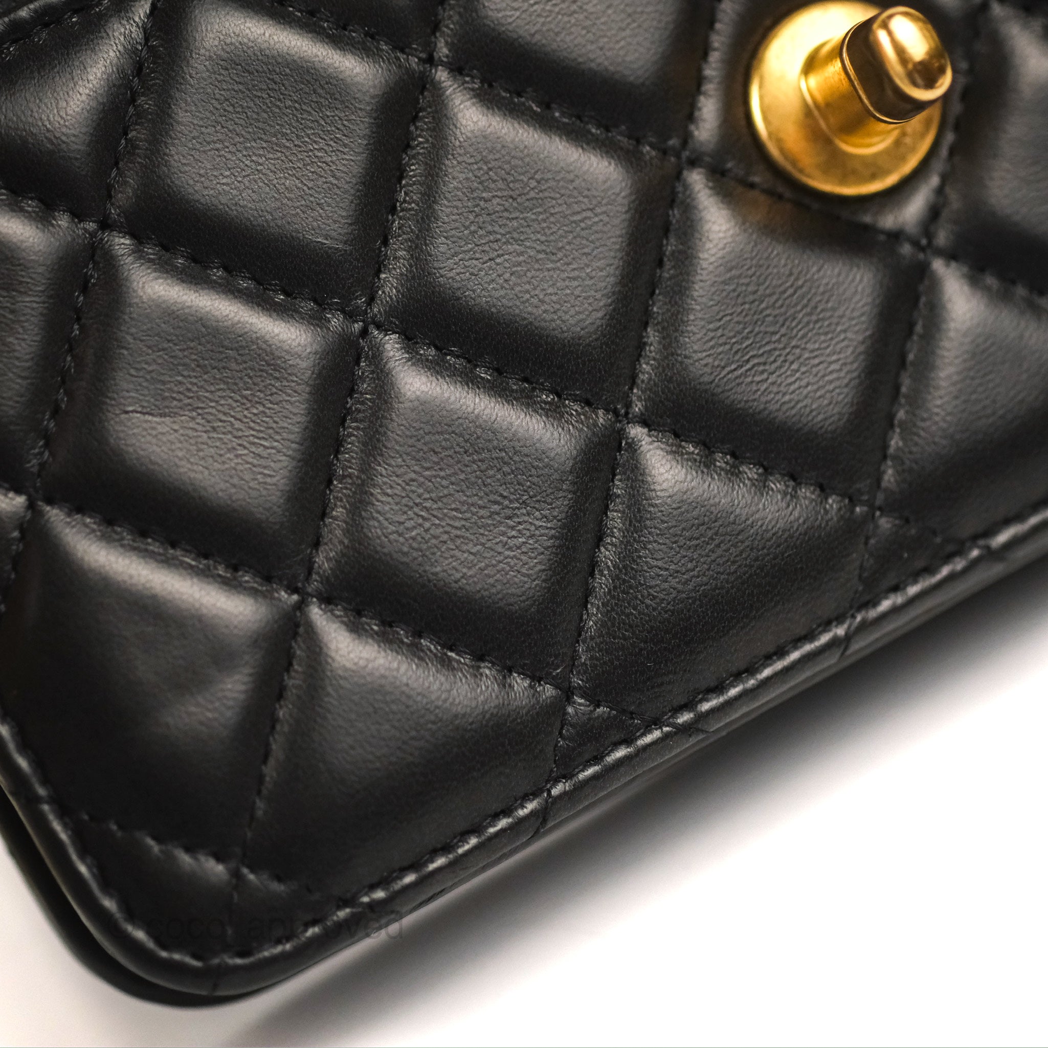 Chanel Quilted Wallet on Chain WOC Adjustable Chain Black Lambskin 22K –  Coco Approved Studio