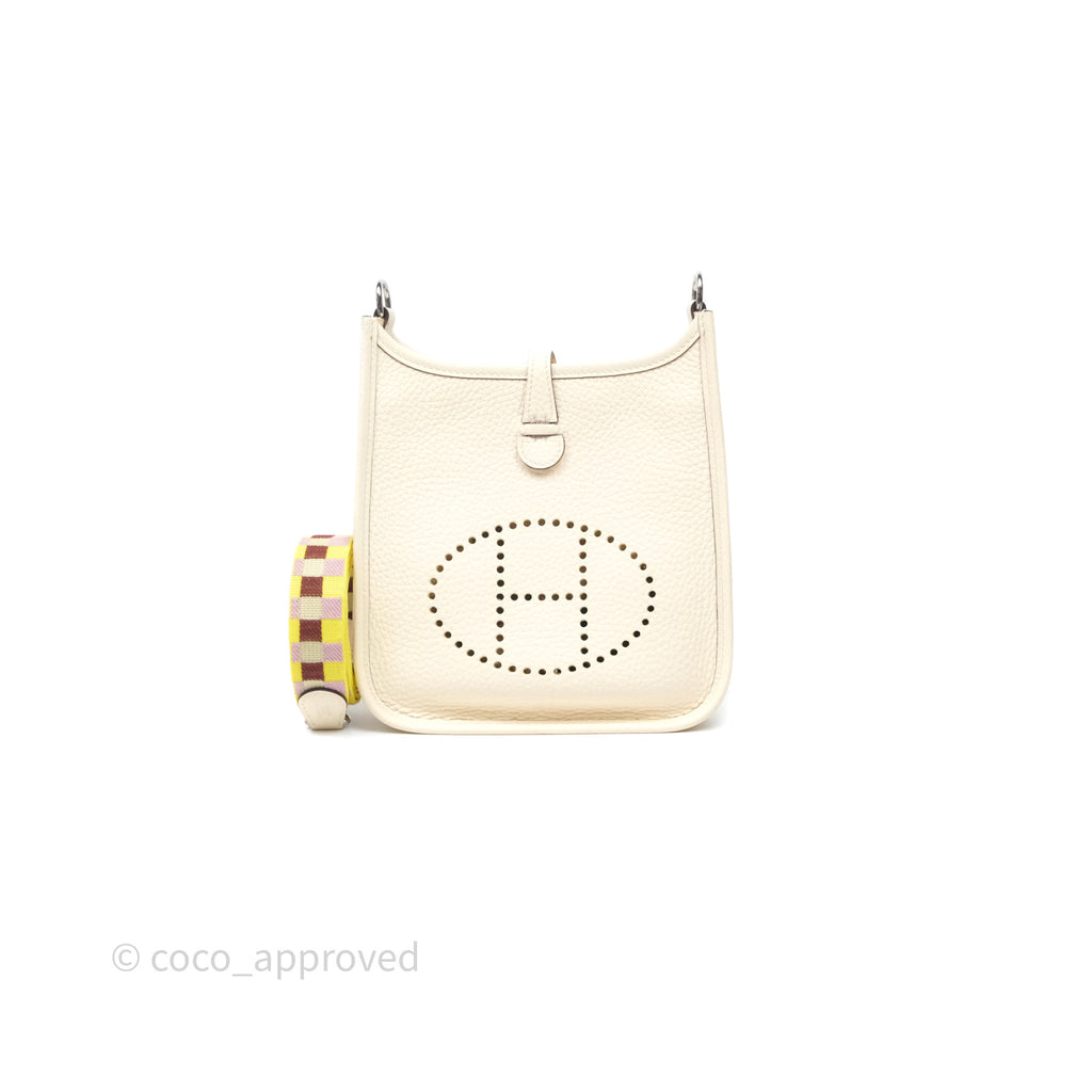 Hermès Mini Evelyne 16 Nata I2 Clemence Palladium Hardware