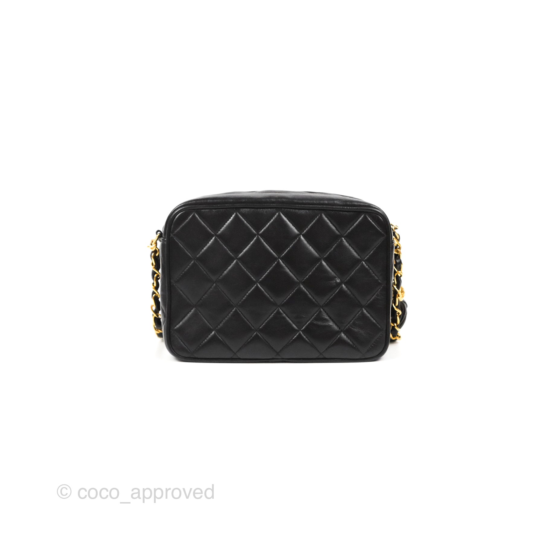 Chanel Black Quilted Lambskin Tassel Camera Bag in United States