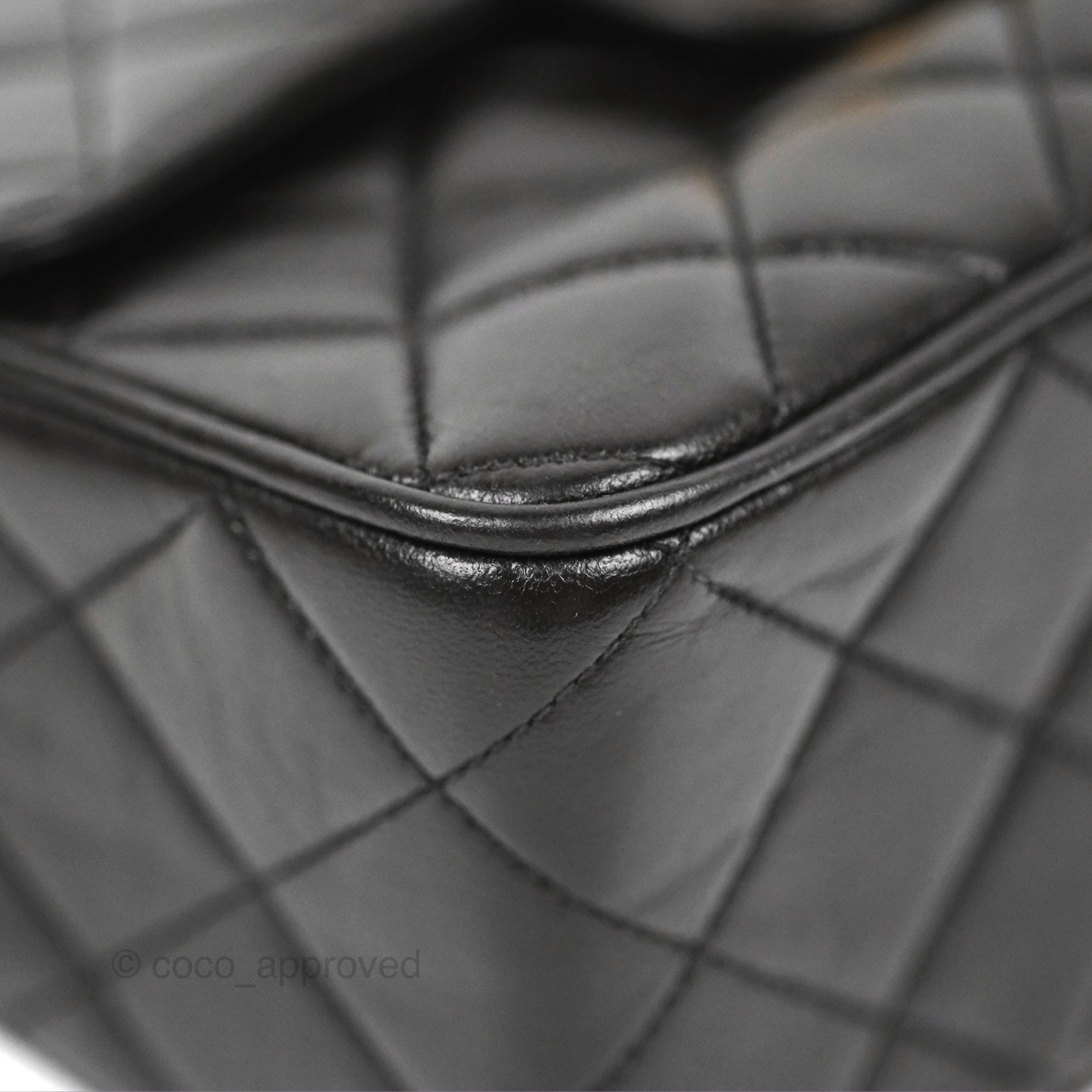Vintage Chanel Black Lambskin Small Camera Tassel Bag - Mrs