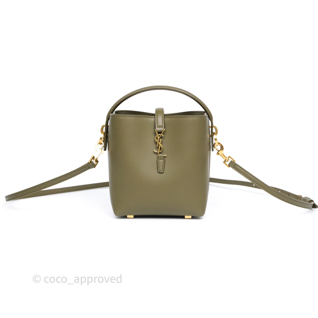 Saint Laurent LE 37 Mini in Shiny Leather Elmwood