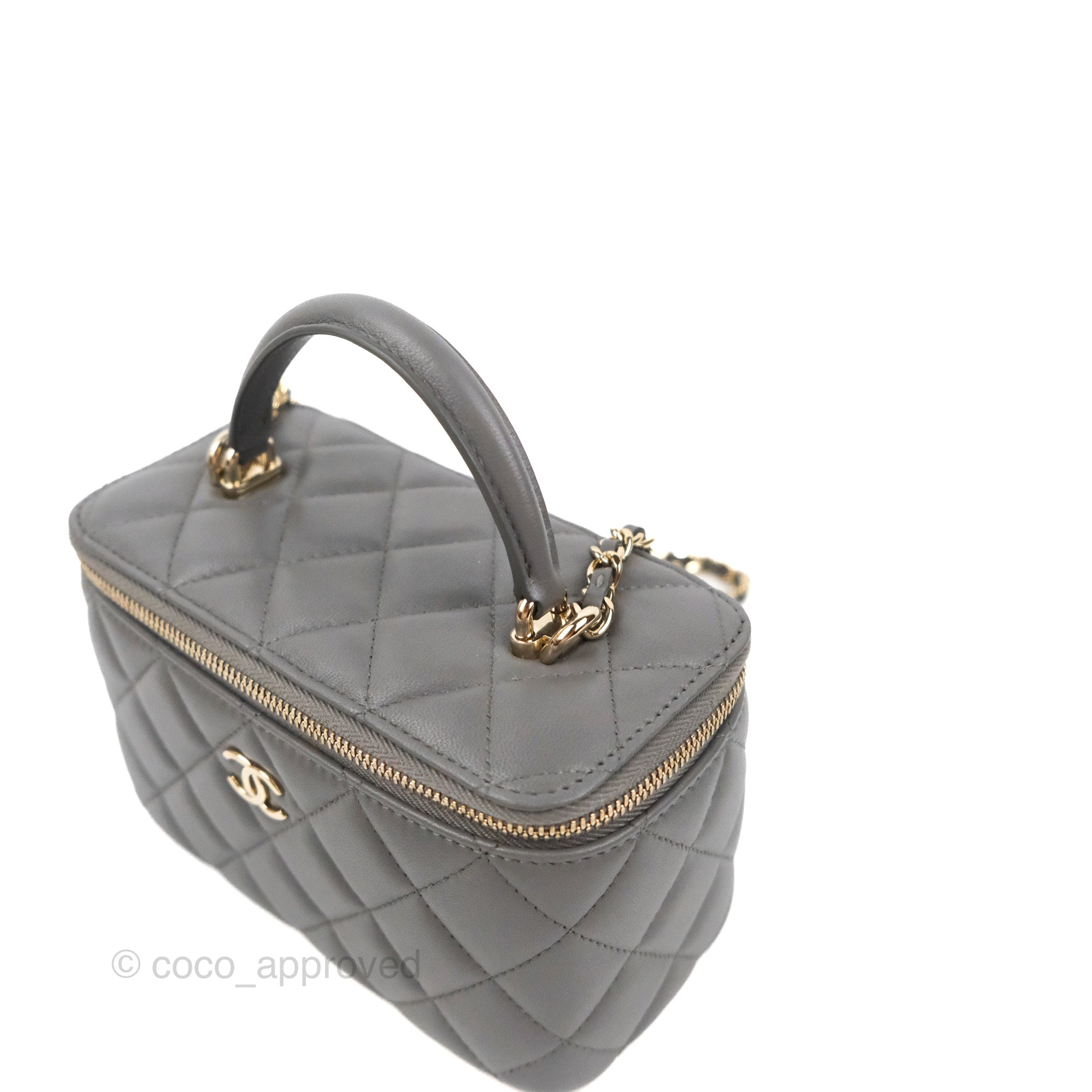 Chanel Vanity Rect Bag Insert in Yui Grey.