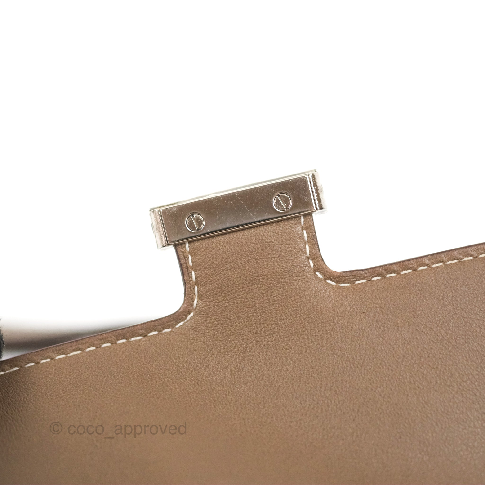 Hermès Constance Long To Go Wallet In Etoupe Epsom With Palladium