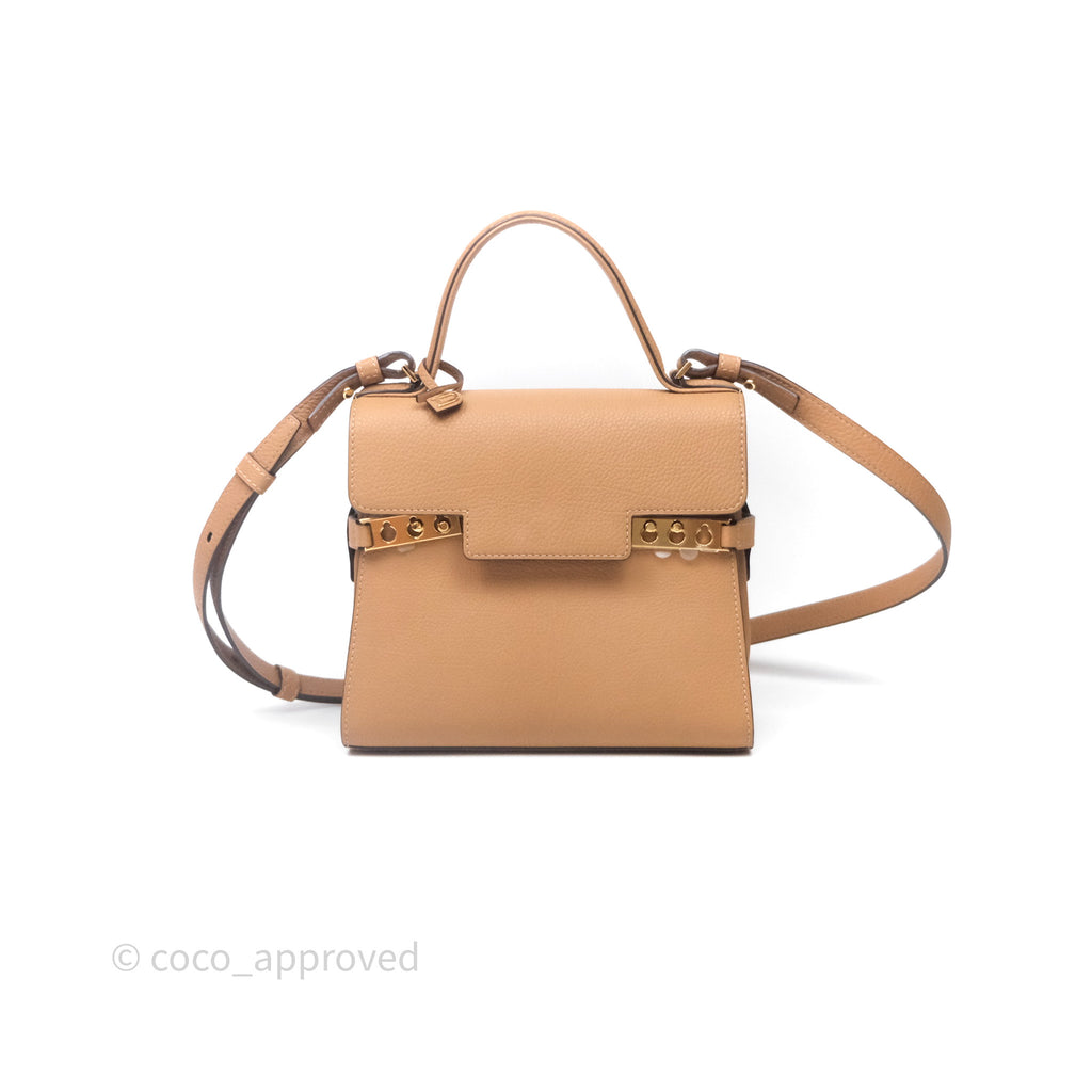 Delvaux Tempête Brown Supple Calfskin Gold Hardware