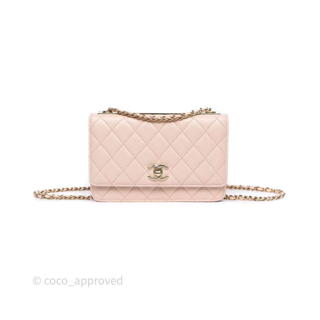 Chanel Trendy CC WOC Quilted Pink Lambskin Gold Hardware