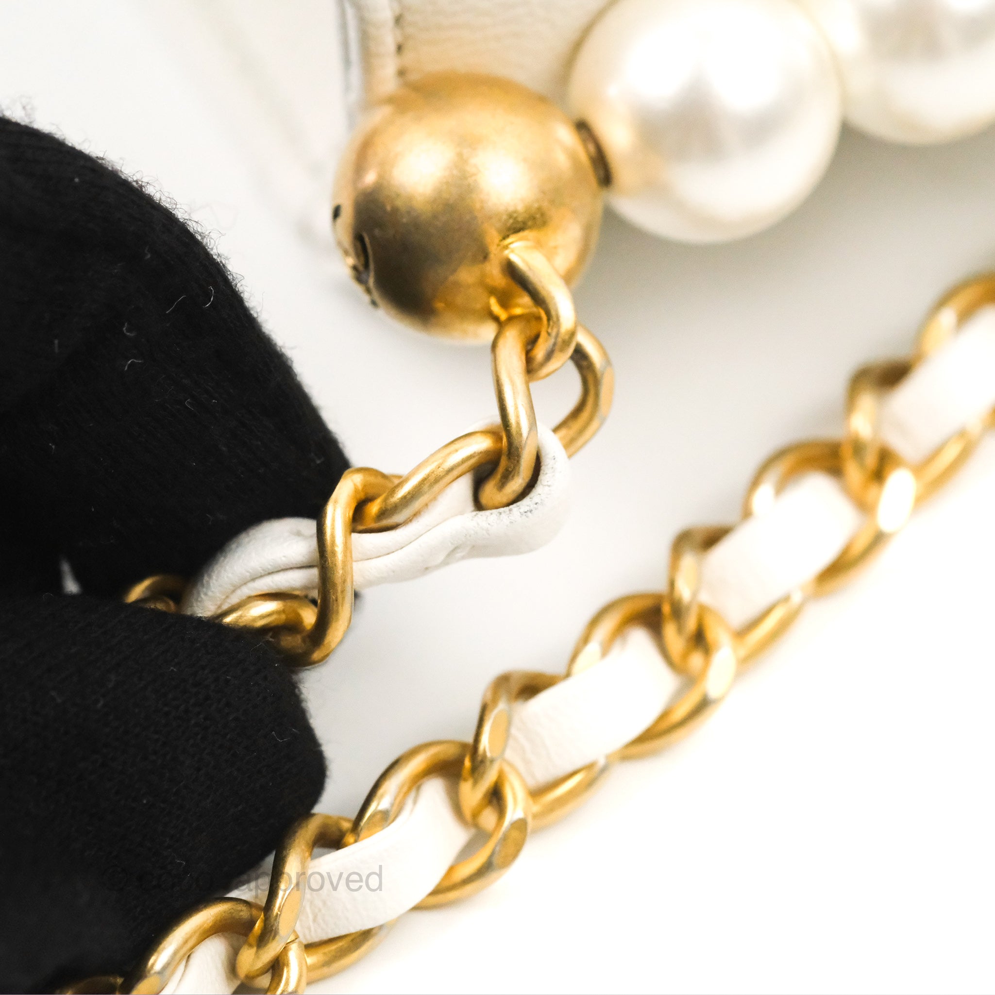 Chanel Gold Camellia Pearl Necklace - CharityStars
