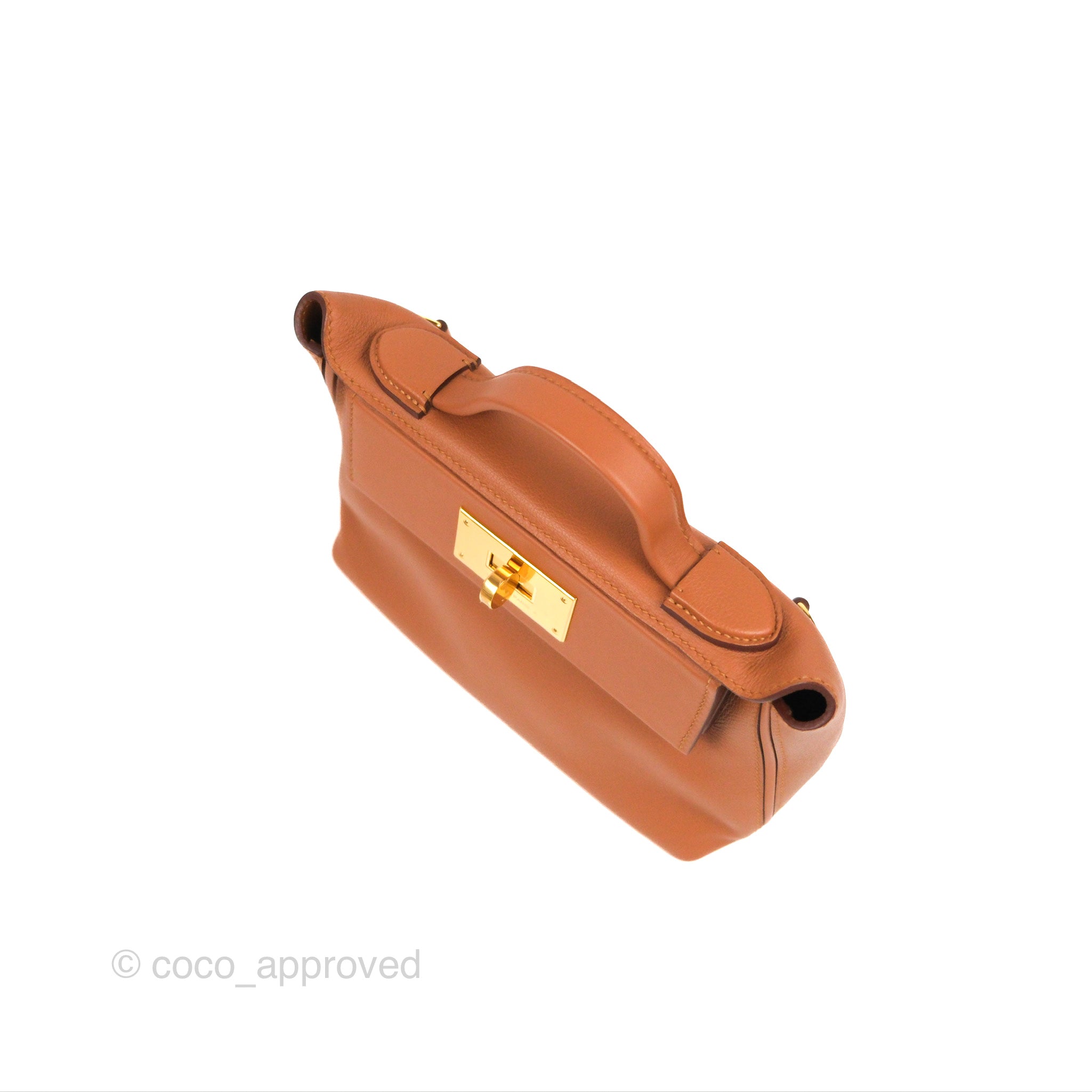 Hermes Mini 24/24 Evercolor Handbag in Brown