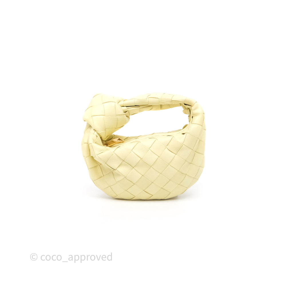 Bottega Veneta Candy Jodie Bag Yellow Intrecciato Lambskin