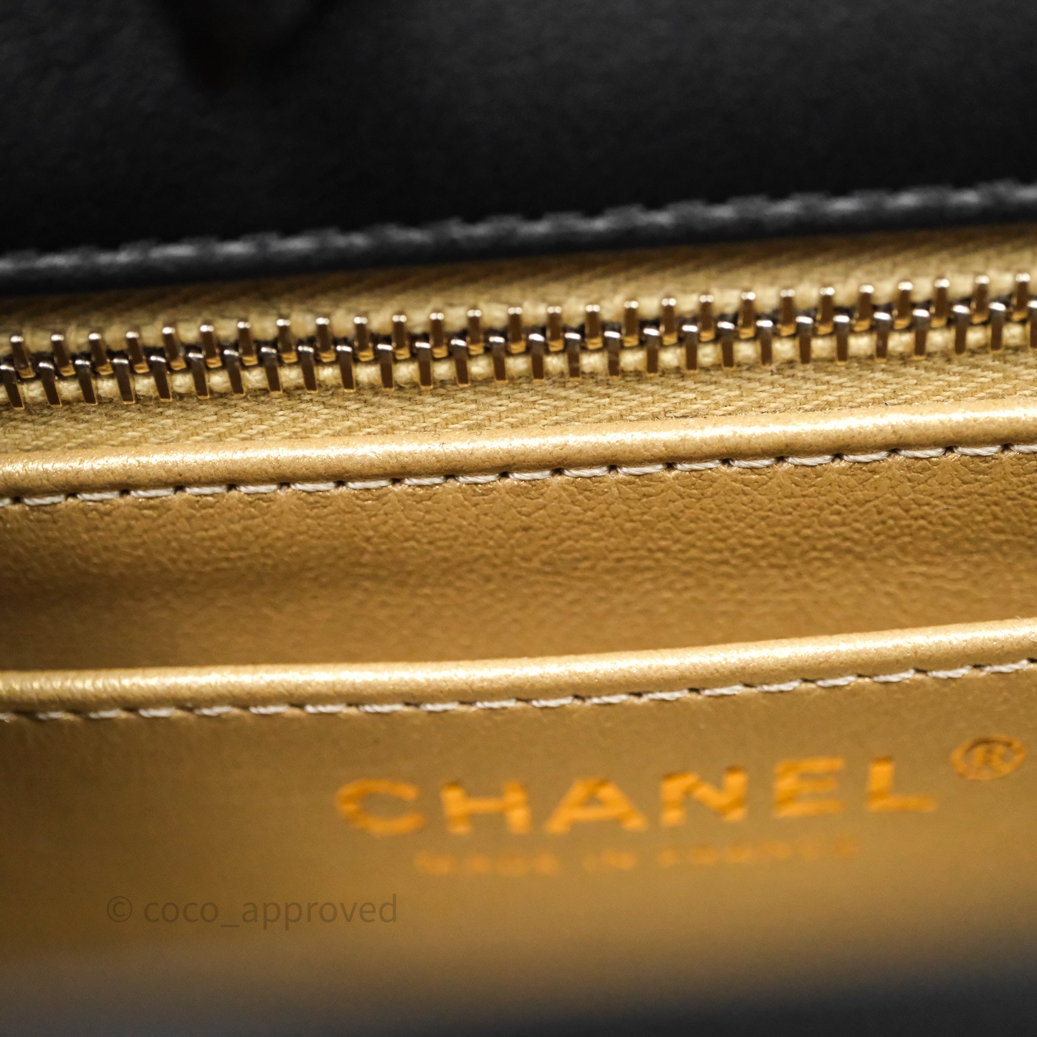 Chanel Mini Rectangular Flap with Camellia Adjustable Chain Black