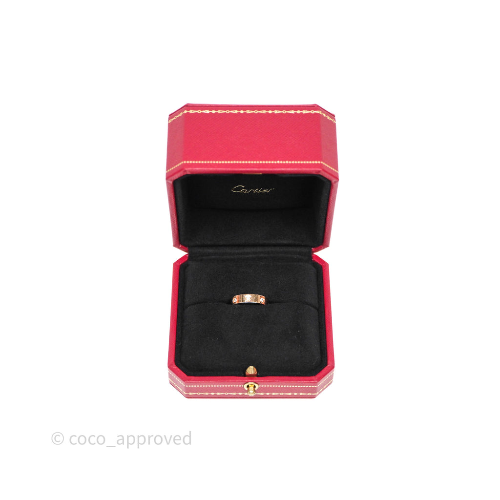 Cartier Love Ring Small Model Diamond Rose Gold