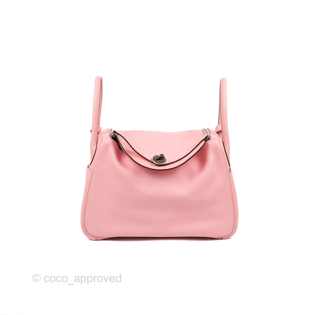 Hermes Lindy 30 Sakura Pink Swift Palladium Hardware