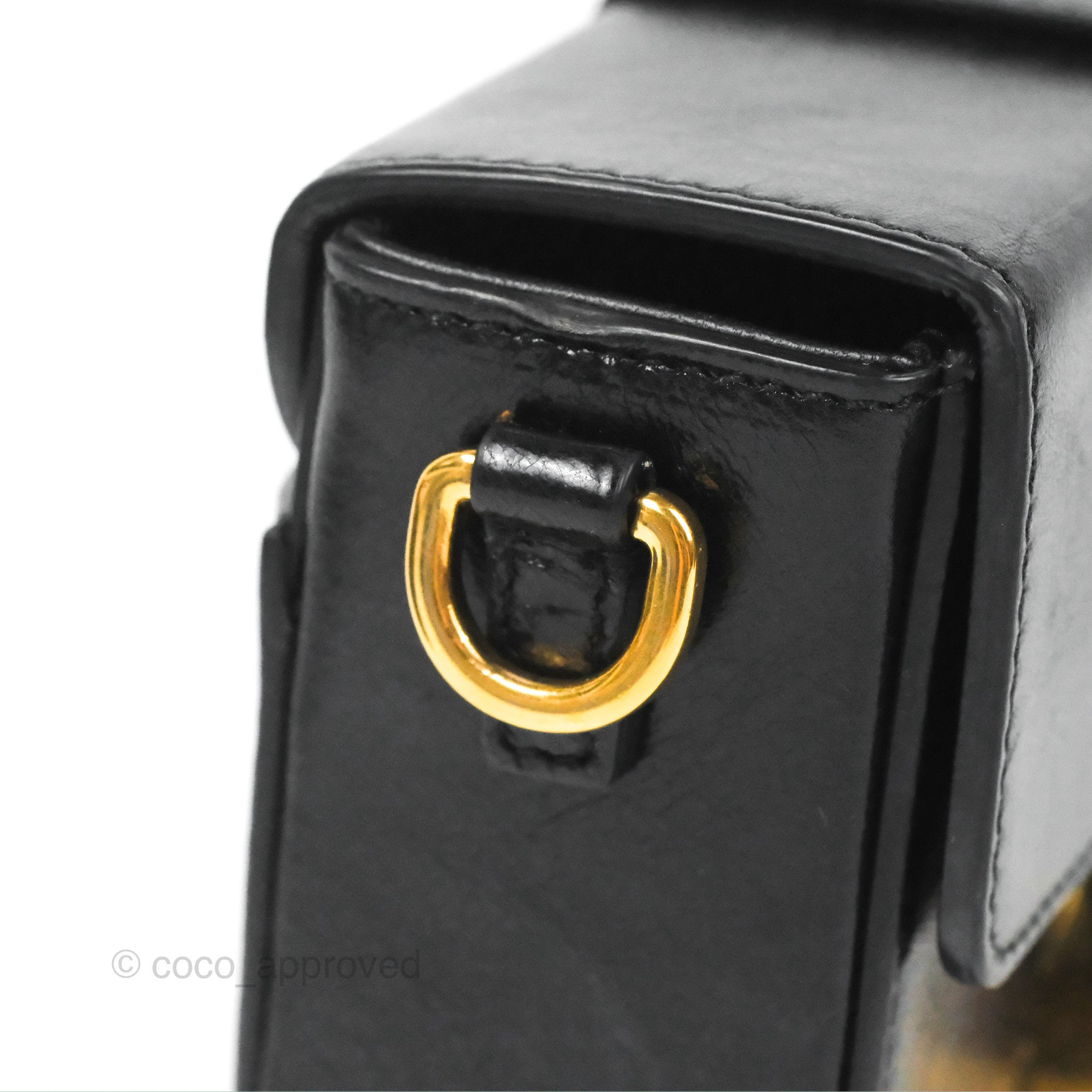 30 montaigne box leather handbag Dior Black in Leather - 35767135
