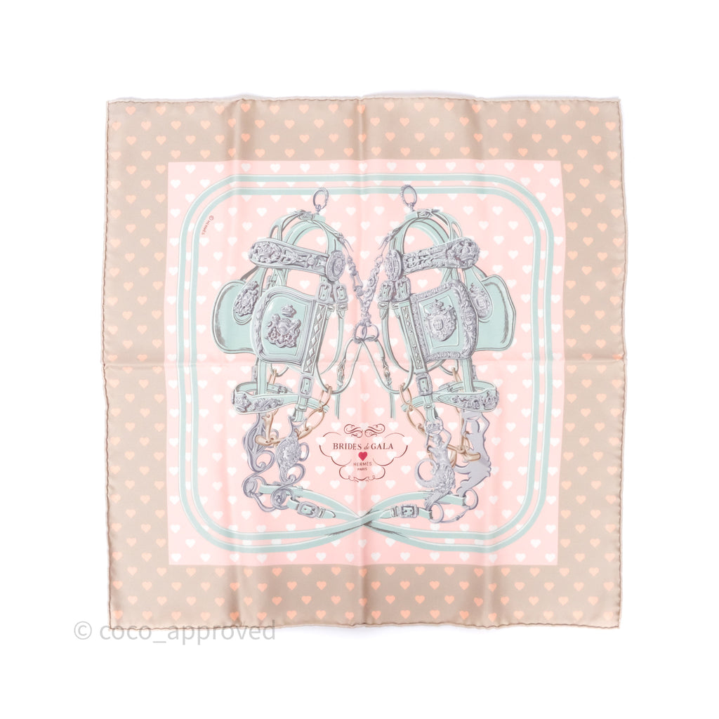 Hermès Brides de Gala Love Silk Scarf 45