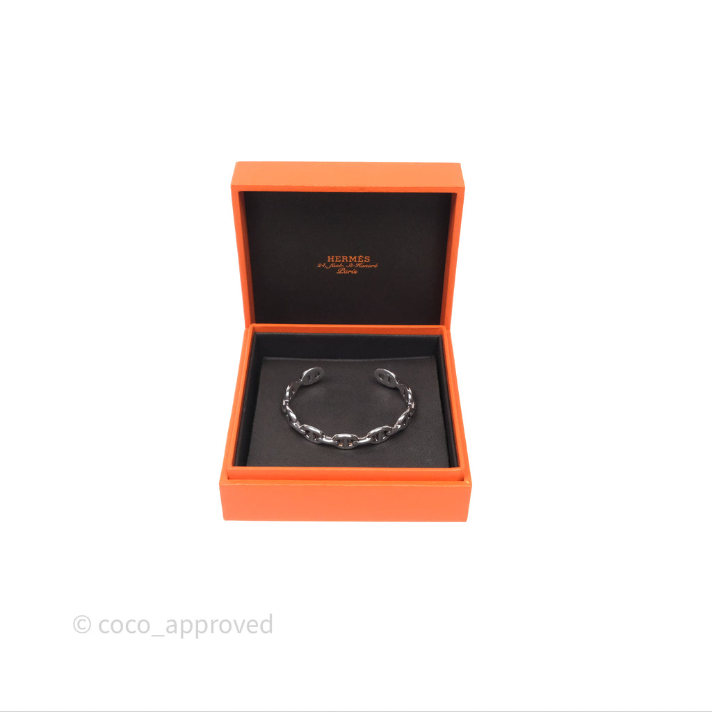 Hermès Chaine d'Ancre Bracelet Silver Hardware Size SH