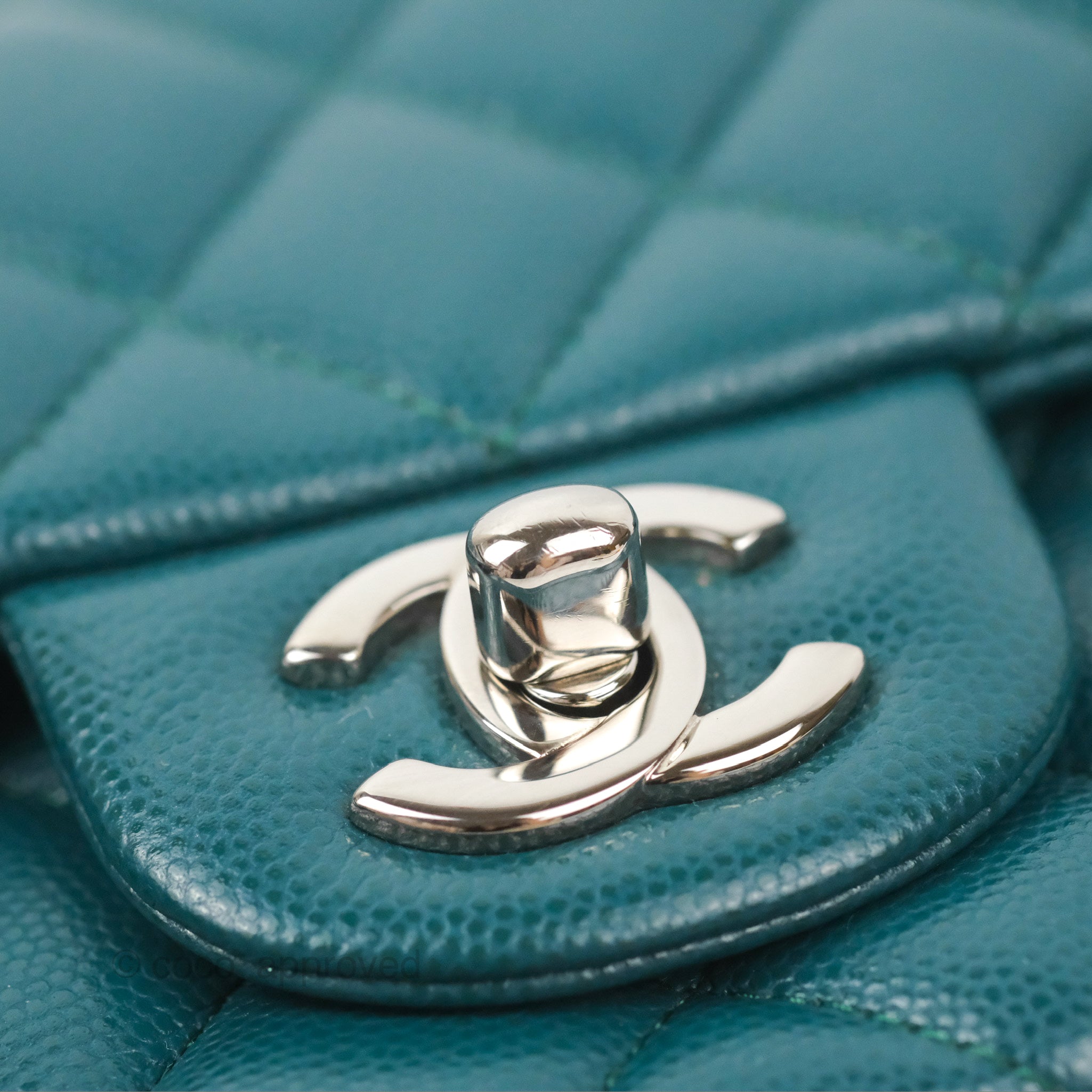 Chanel Mini Square Sweet Quilted Flap Green Caviar Aged Gold Hardware –  Coco Approved Studio