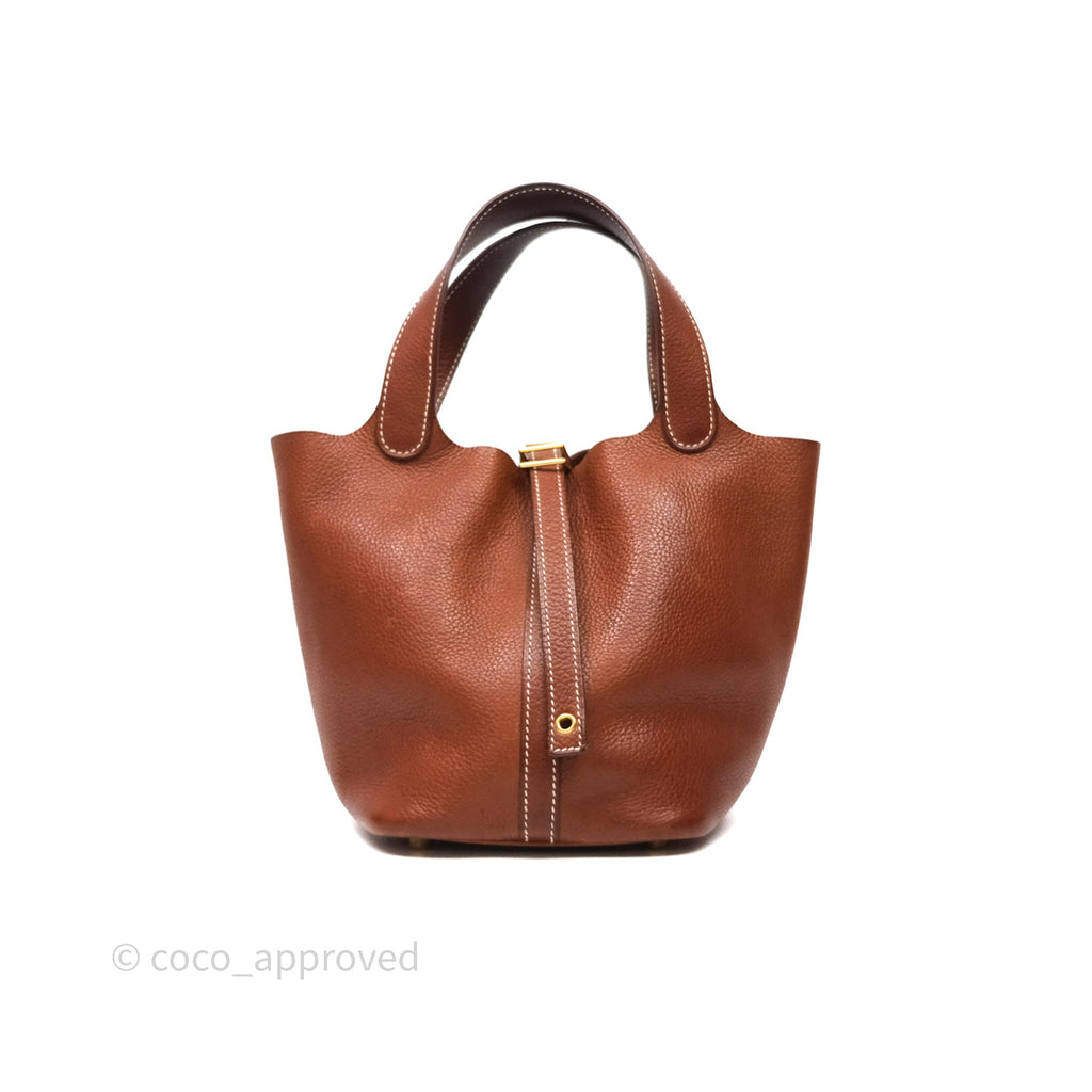 Hermès Picotin Lock 18 Fauve Barenia Gold Hardware
