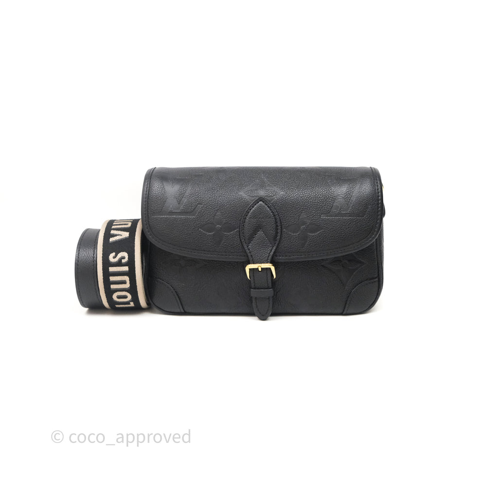 Louis Vuitton Diane Black Monogram Empreinte Leather