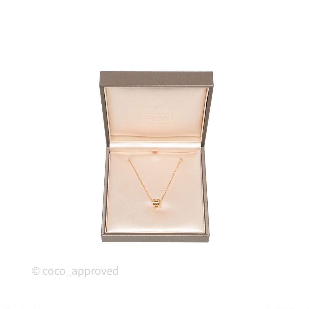 Bvlgari Mini Zero1 Necklace Rose Gold