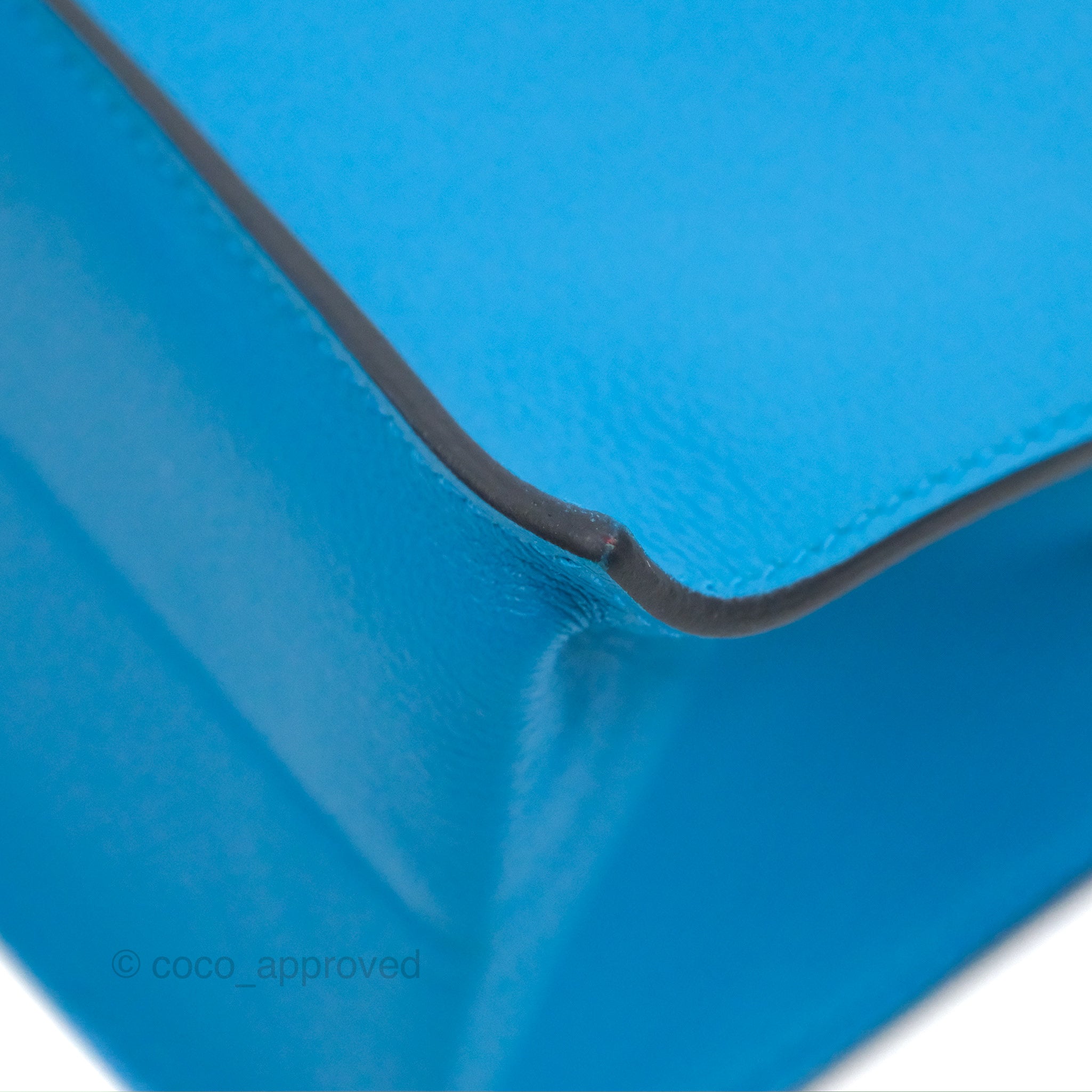 Bolide 27 Blue Glacier Epsom Leather Bag