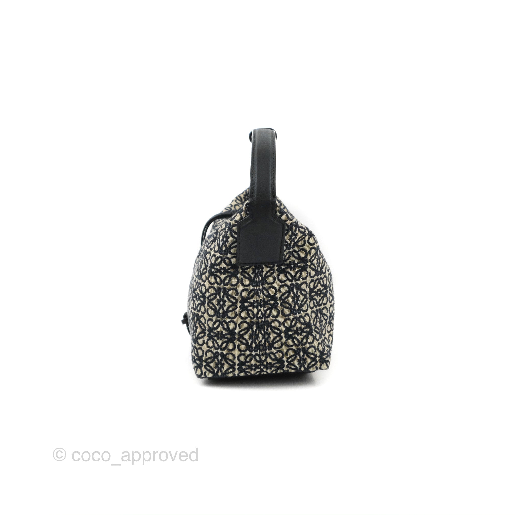 Loewe Small Cubi bag in Anagram Jacquard & Calfskin Ecru/Tan – Coco  Approved Studio