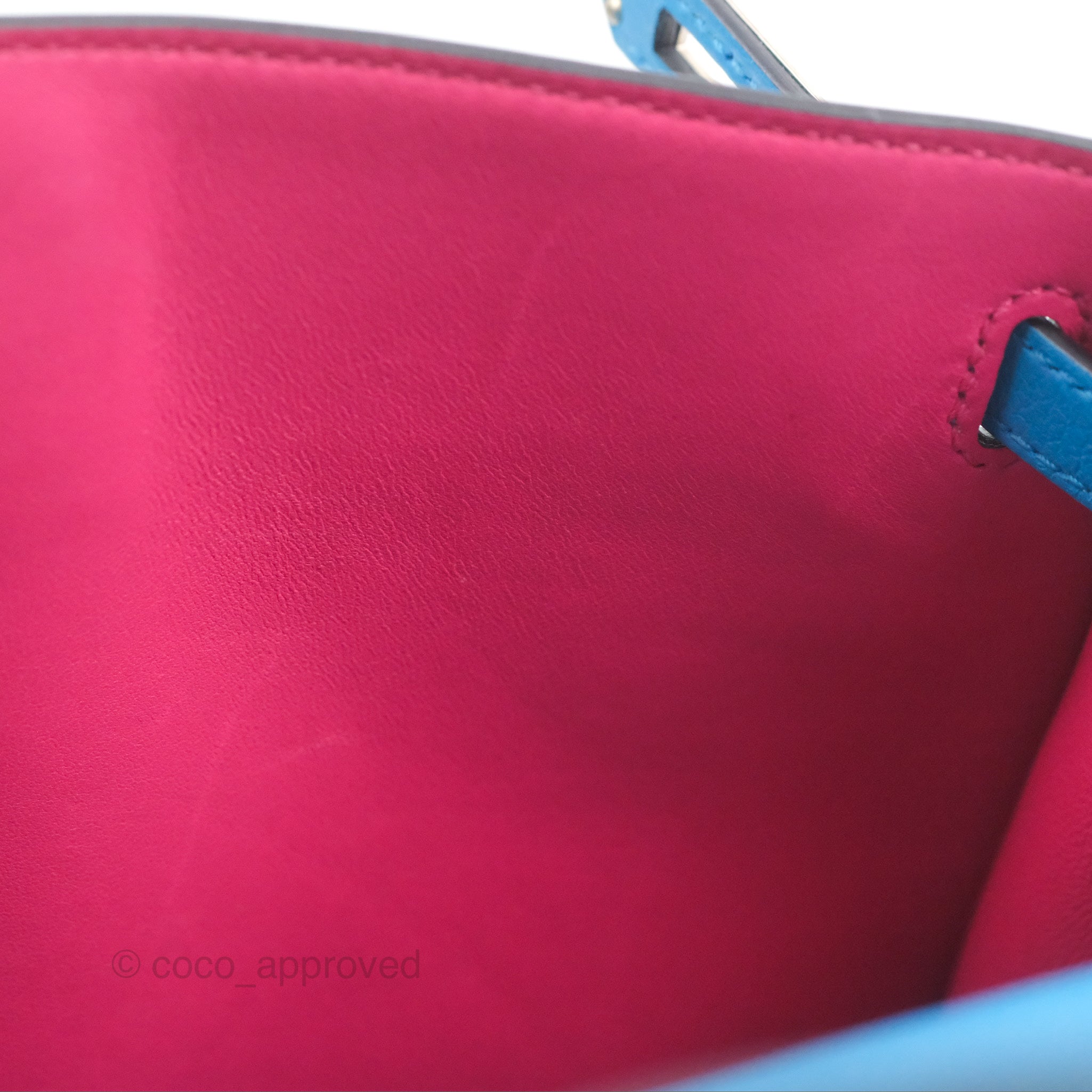 Hermès Kelly Danse II Bag Verso Veau Evercolor Bleu Frida/ Rose Mexico –  Coco Approved Studio