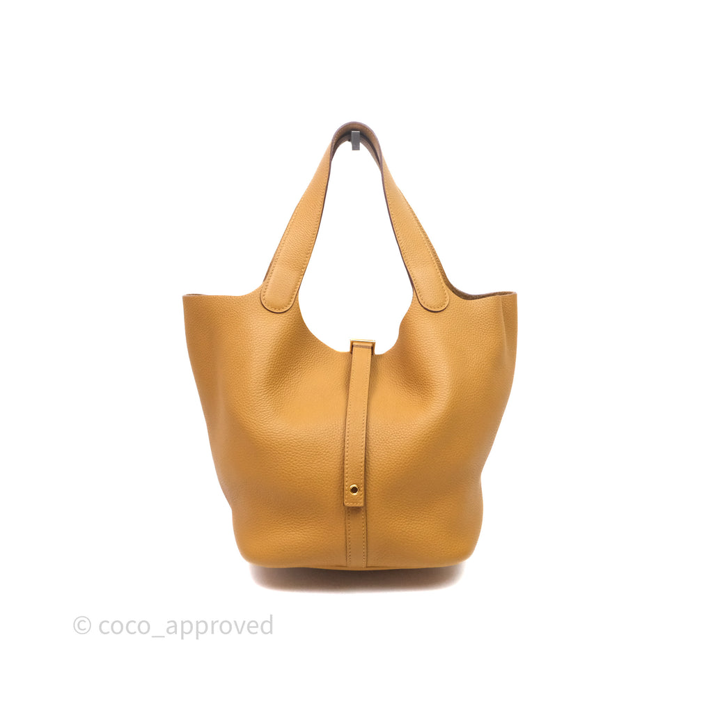 Hermès Picotin 22 Sesame 2S Taurillon Maurice Gold Hardware