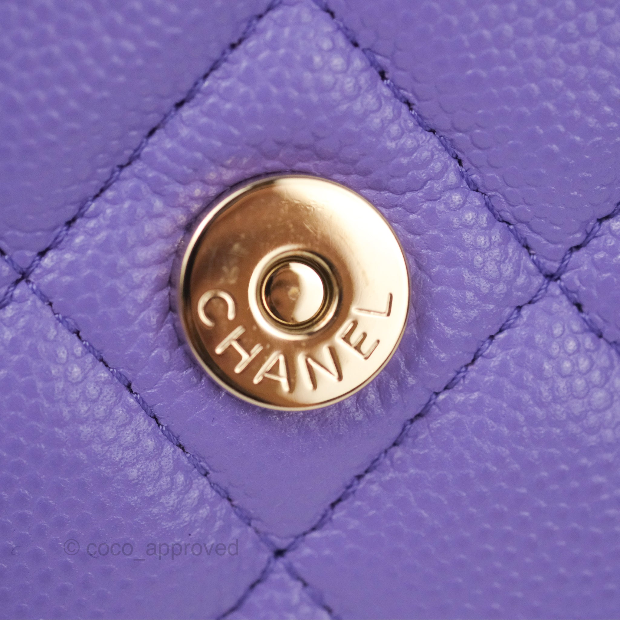 Chanel Classic Wallet on Chain 20S Purple Caviar Leather with Gold  Hardware Preowned in Box WA001  Julia Rose Boston  Shop