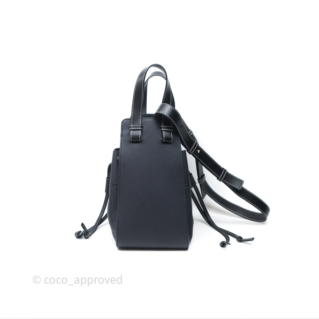 Loewe Small Hammock Shoulder Bag Calfskin Navy