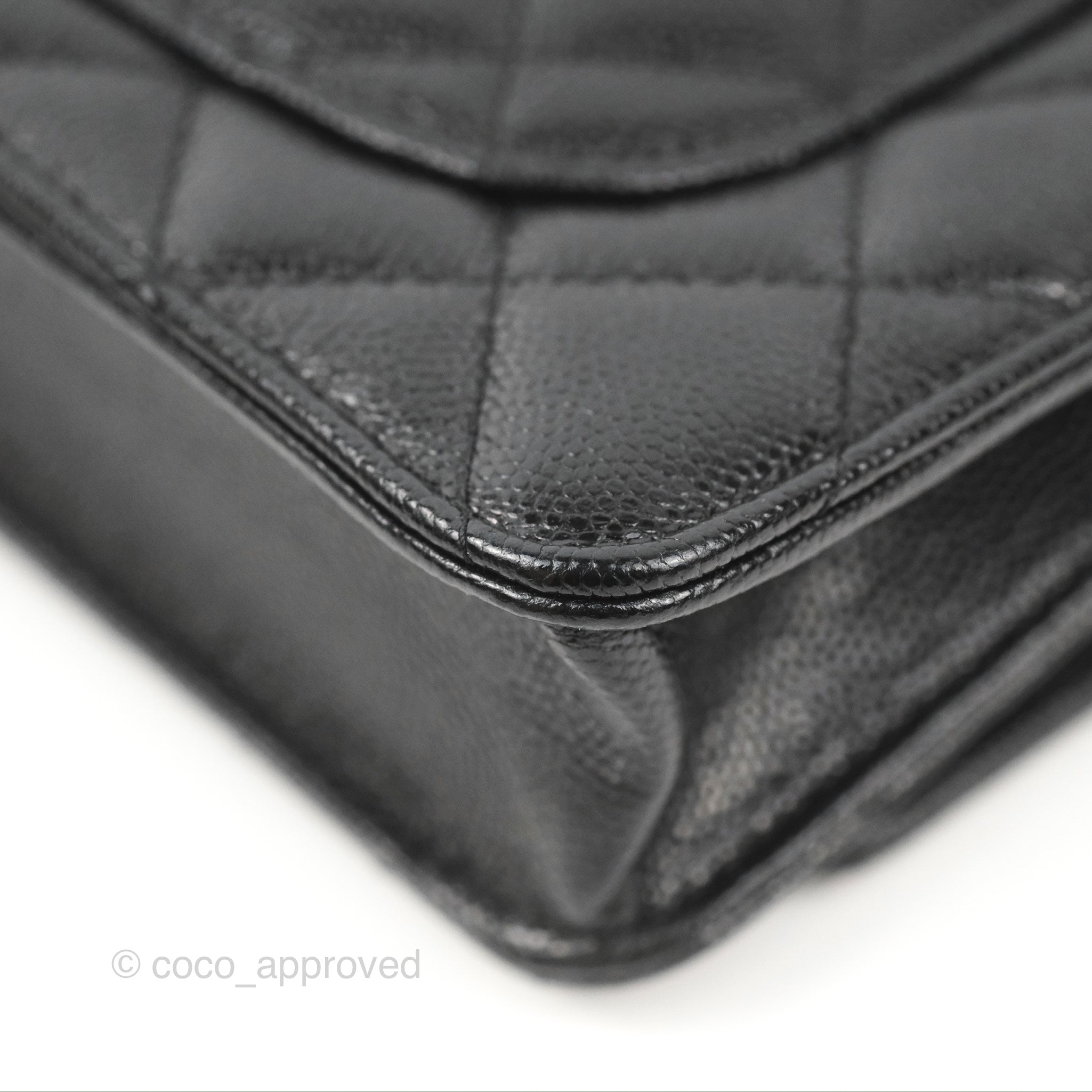 Chanel Quilted So Black Wallet on Chain WOC Caviar Incognito Hardware –  Coco Approved Studio