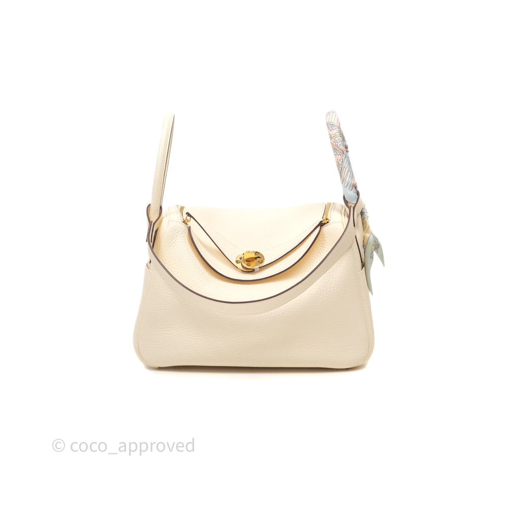Hermès Lindy 26 Nata I2 Taurillon Clemence Gold Hardware