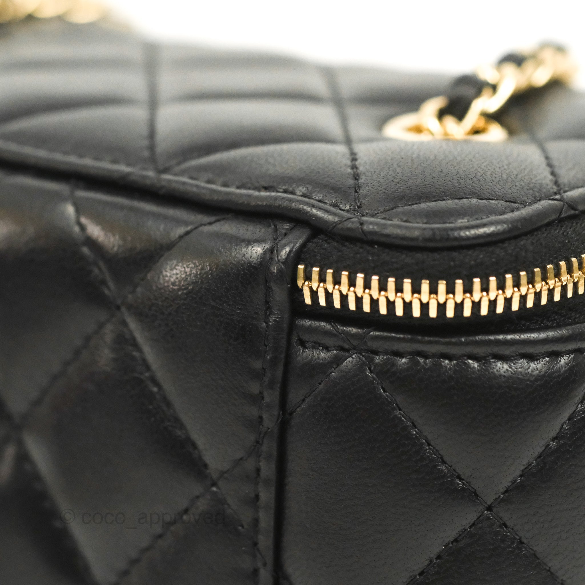 Chanel Vanity Rectangular Black Lambskin Gold Hardware – Coco Approved  Studio