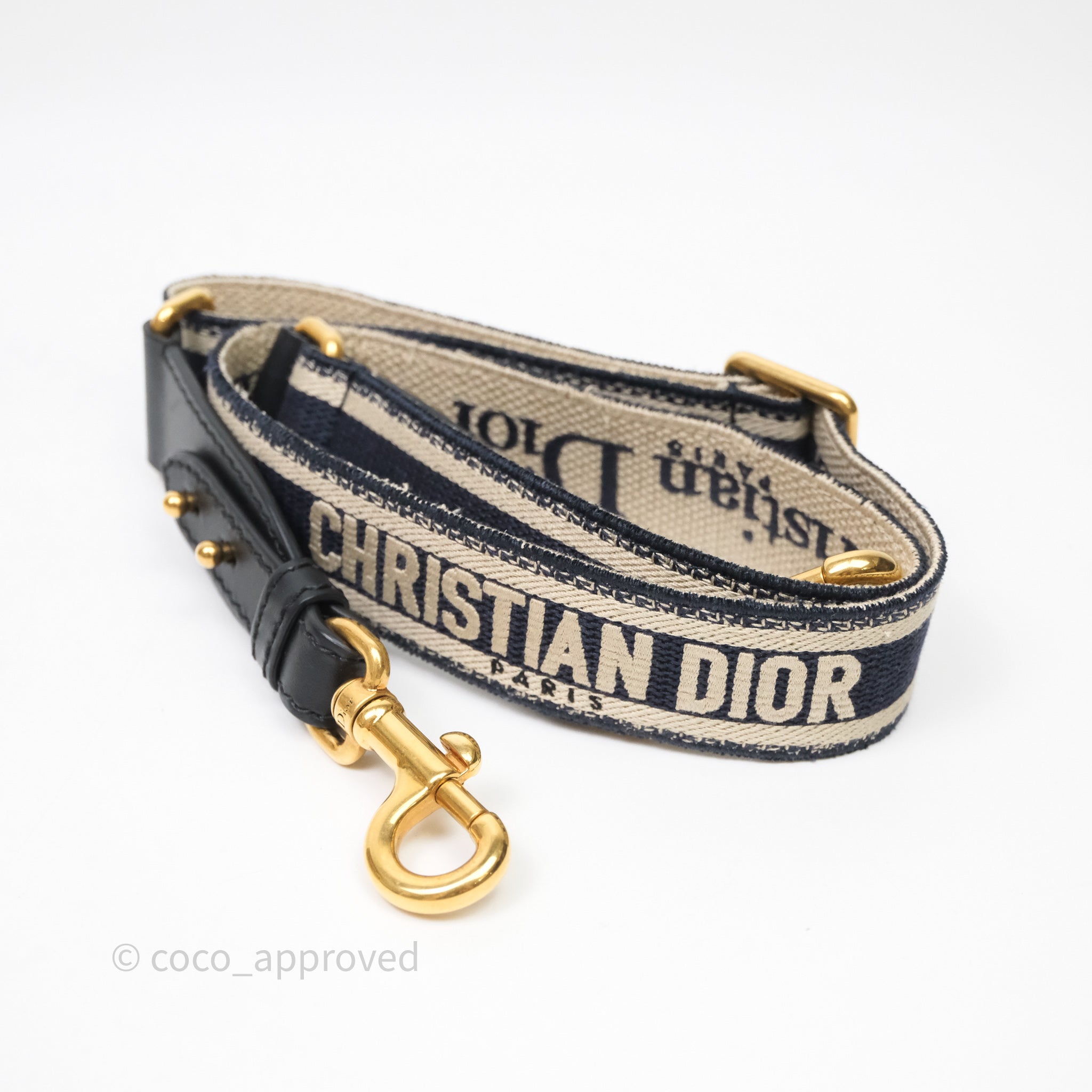 Christian Dior Mini Lady Dior Natural Rattan and Blue Dior Oblique