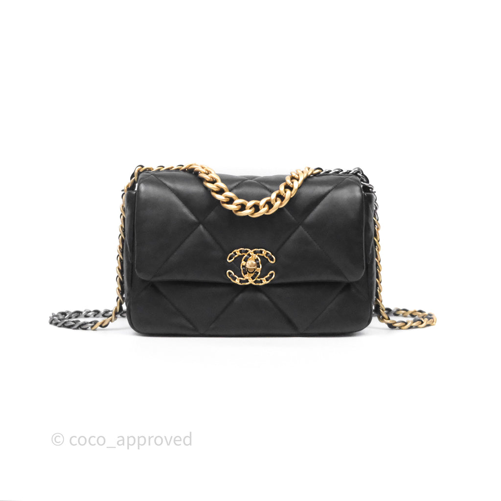 Chanel 19 Small Black Mixed Hardware