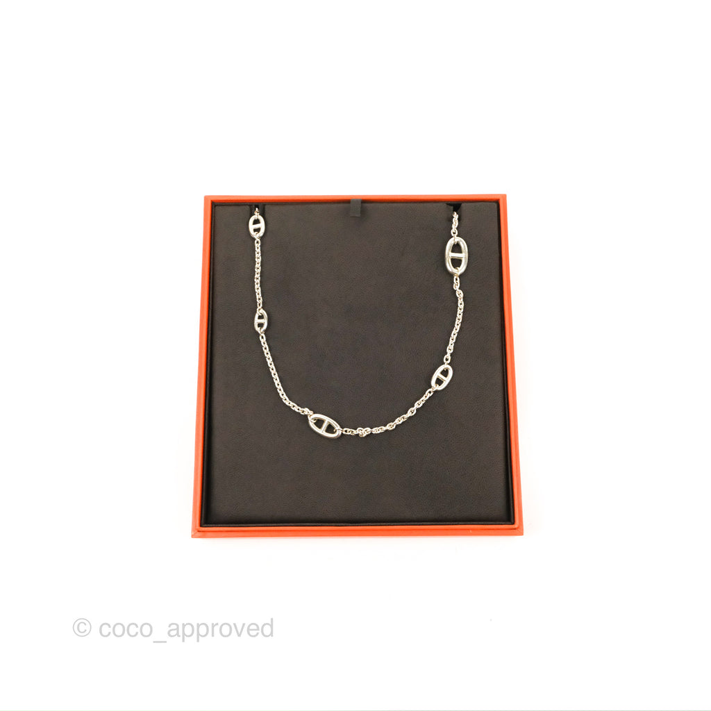 Hermès Farandole Long Necklace Palladium Hardware