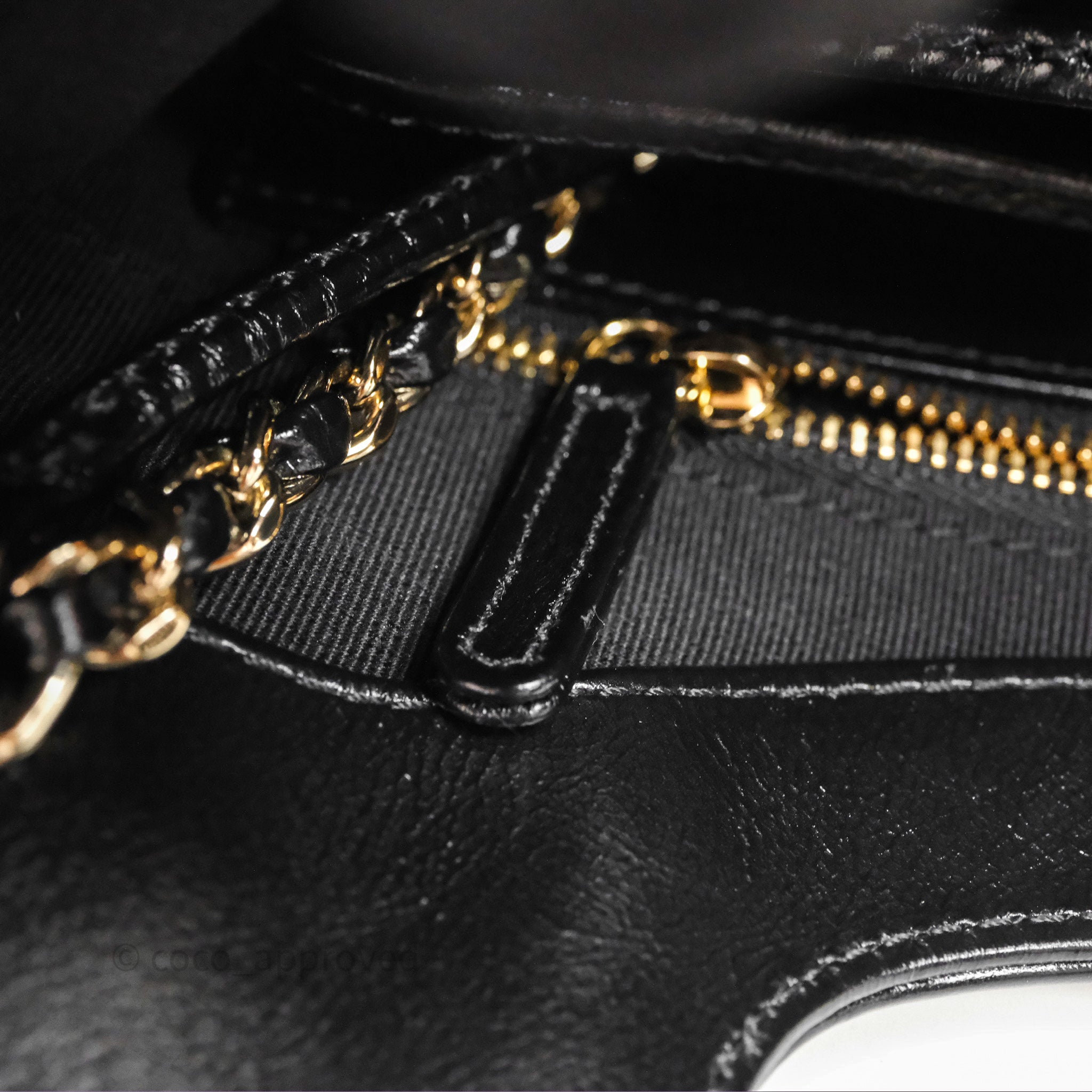 Chanel 31 Mini Black Shiny Lambskin Gold Hardware – Coco