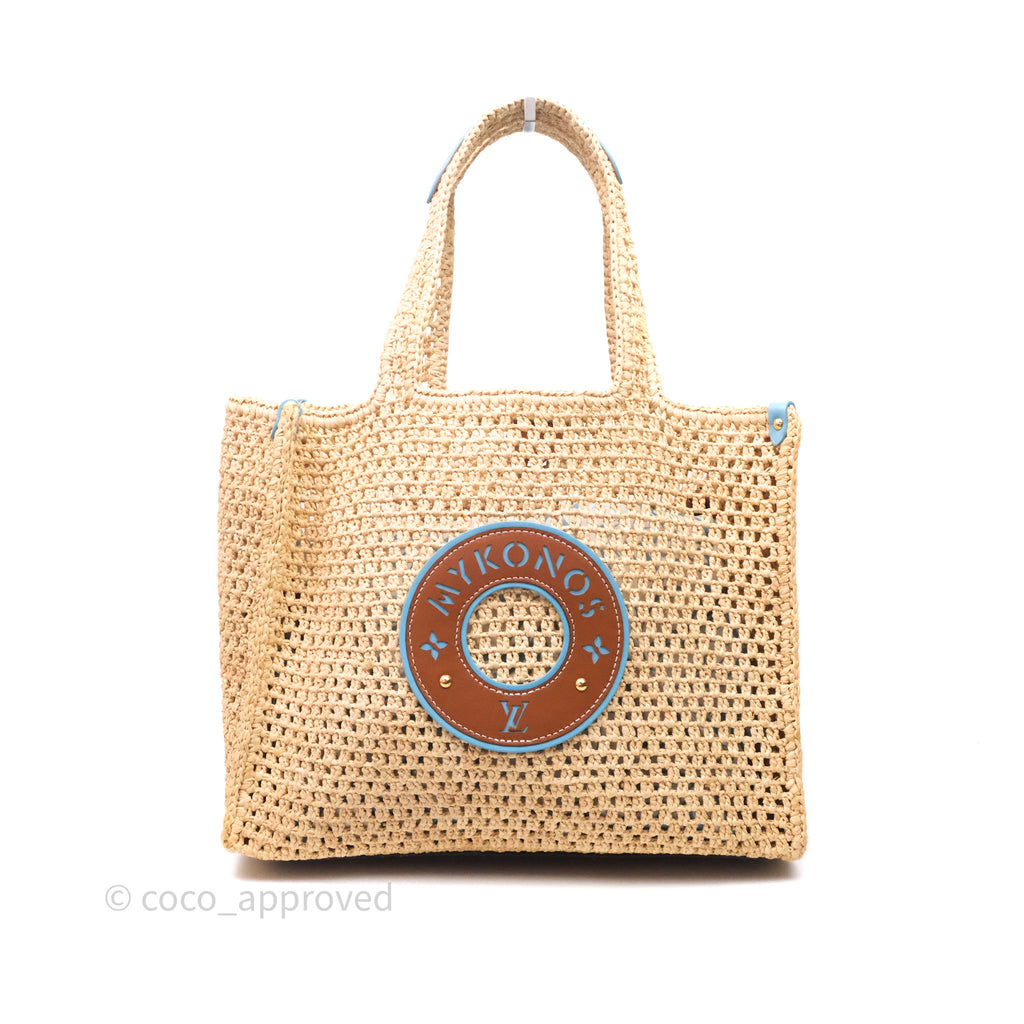 Louis Vuitton OnTheGo MM Raffia Natural