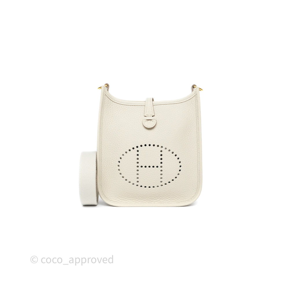 Hermès Mini Evelyne 16 Beton 8L Clemence Gold Hardware