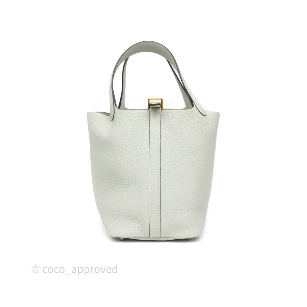 Hermès Picotin 18 Gris Neve 0W Clemence Gold Hardware