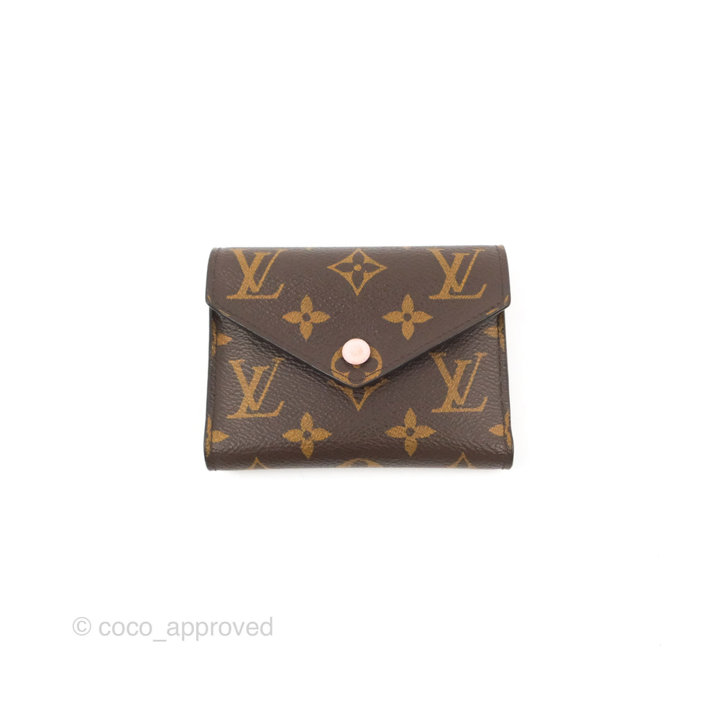 Louis Vuitton Victorine Wallet Monogram Canvas Rose Ballerine