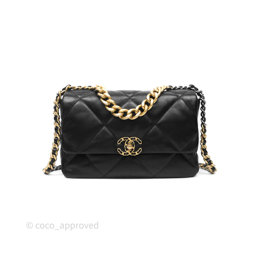 Chanel 19 Medium Black Mixed Hardware