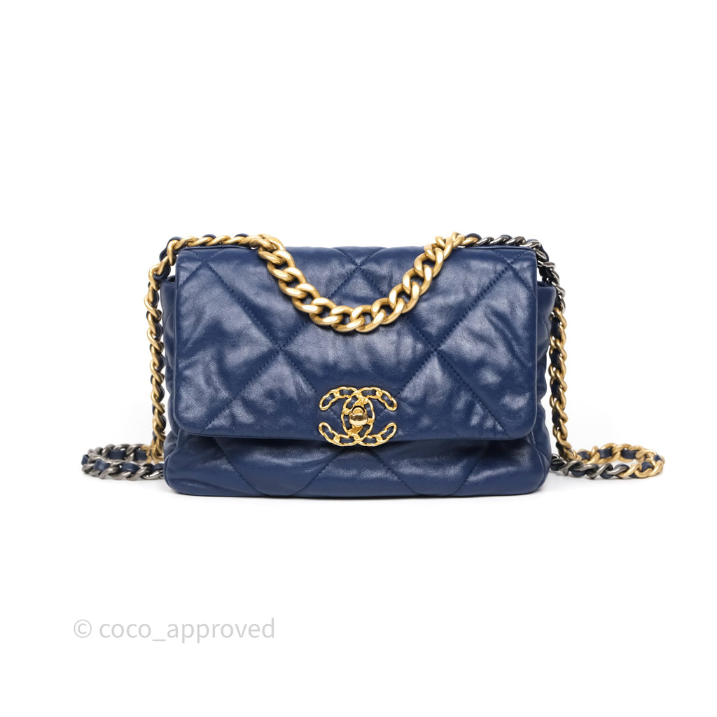 Chanel 19 Small Navy Mixed Hardware