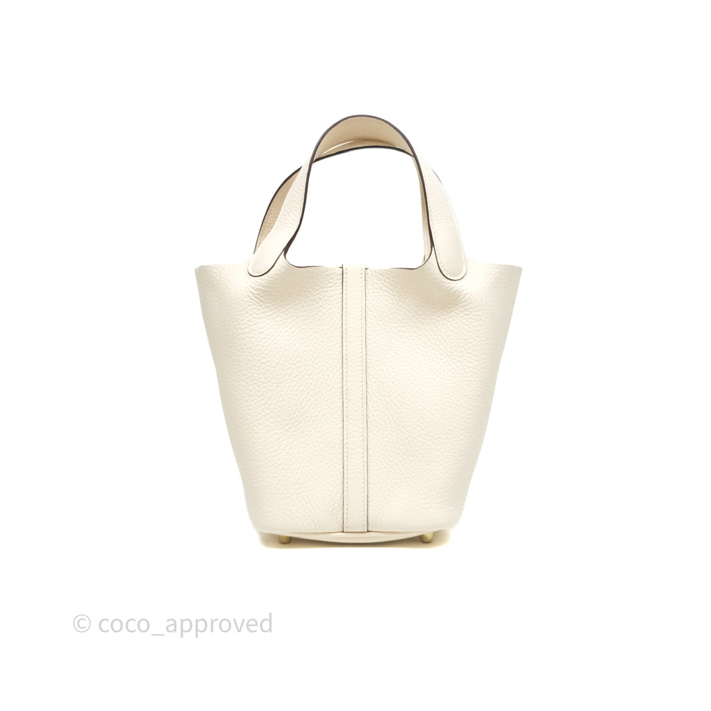 Hermès Picotin Lock 18 Nata I2 Taurillon Clemence Gold Hardware