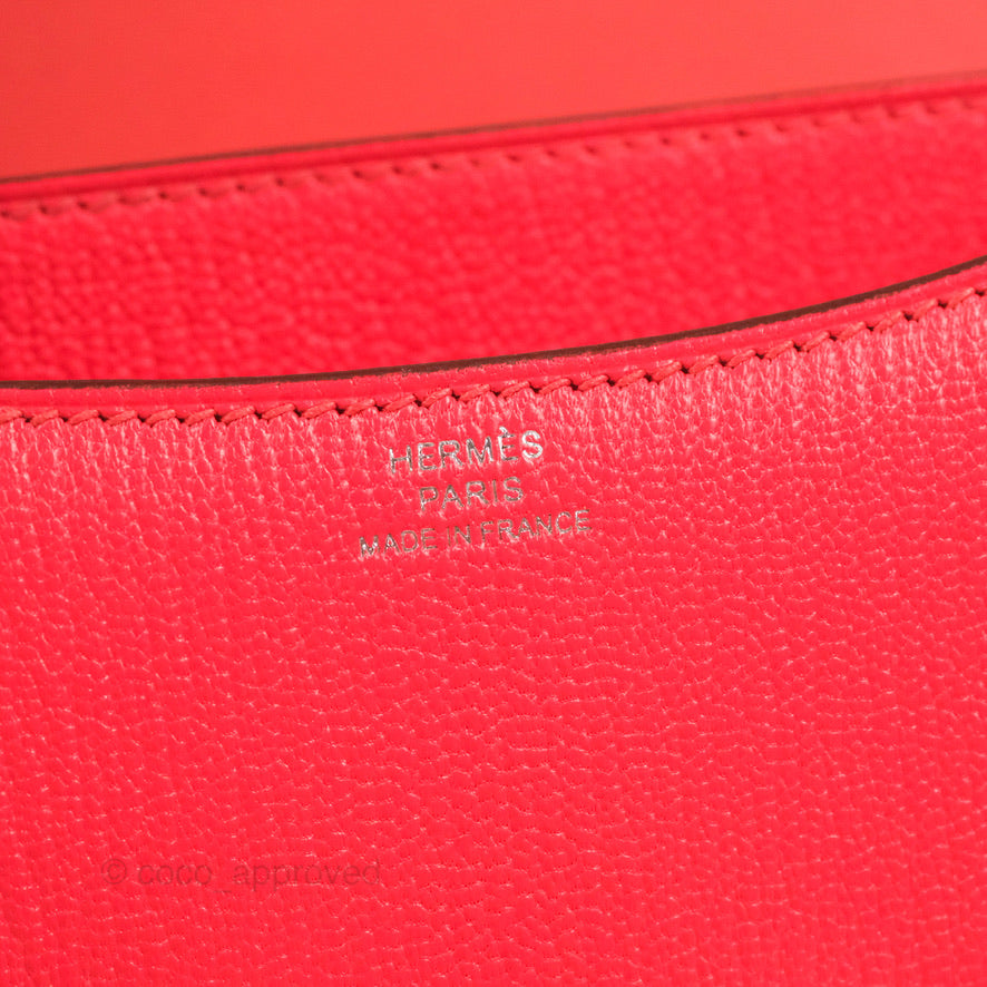 Hermès Constance Mini 18cm R9 Jaune Bourgeon Chevre Mysore Palladium H –  Coco Approved Studio