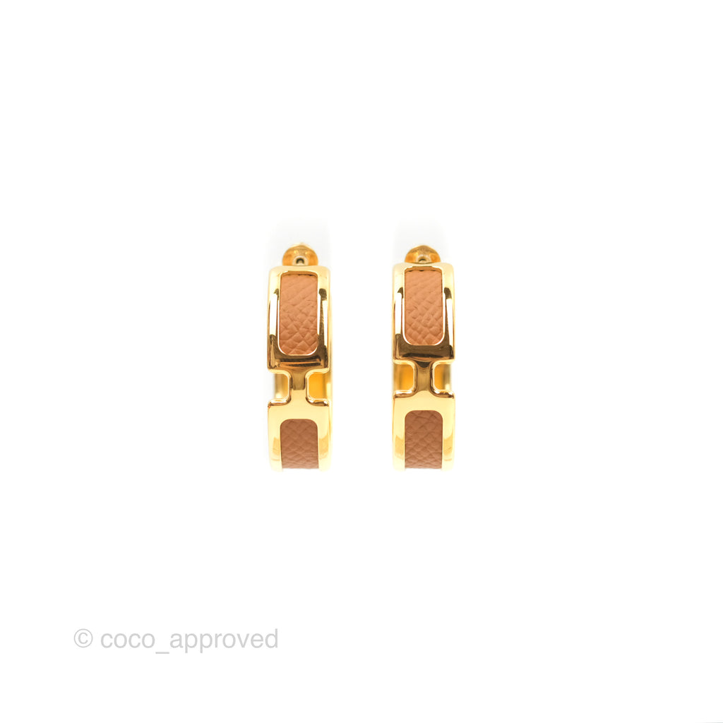 Hermès Olympe Earrings Gold Gold Hardware 