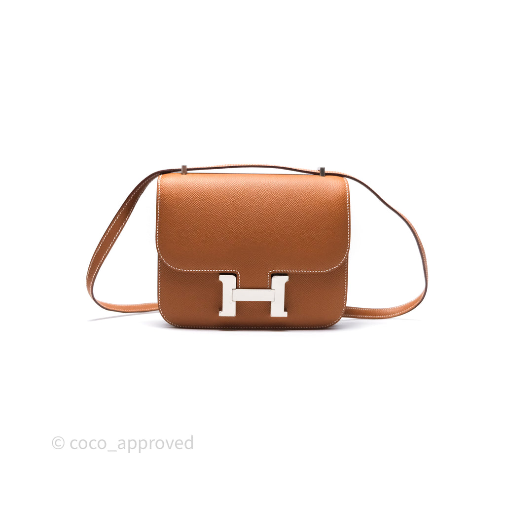 Hermès Constance Mini 18 Gold Epsom Palladium Hardware