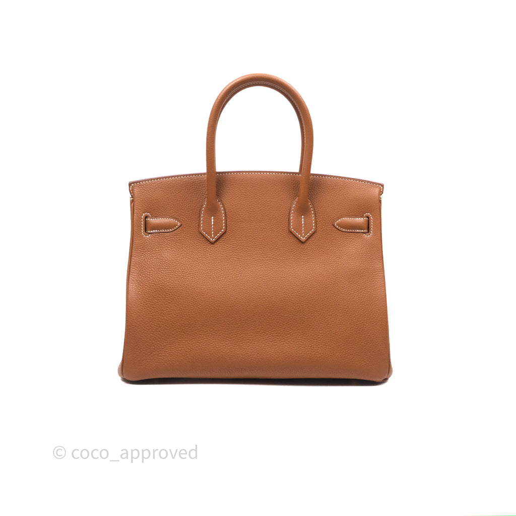 Hermès Birkin 30 Retourne Gold 37 Togo Gold Hardware