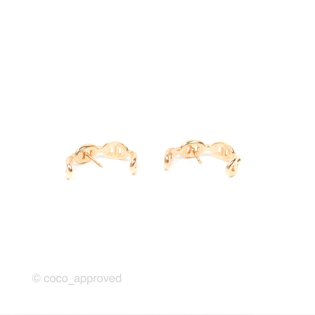 Hermès Chaine d'Ancre Enchainee Earrings Rose Gold